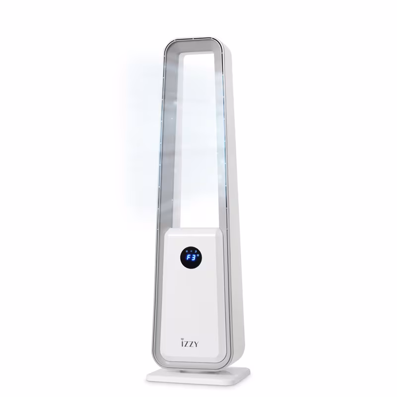 Izzy IZ-9087 Bladeless Tower Fan-Remote Control (80W)